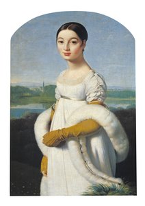 Portret van Mademoiselle Caroline Riviere